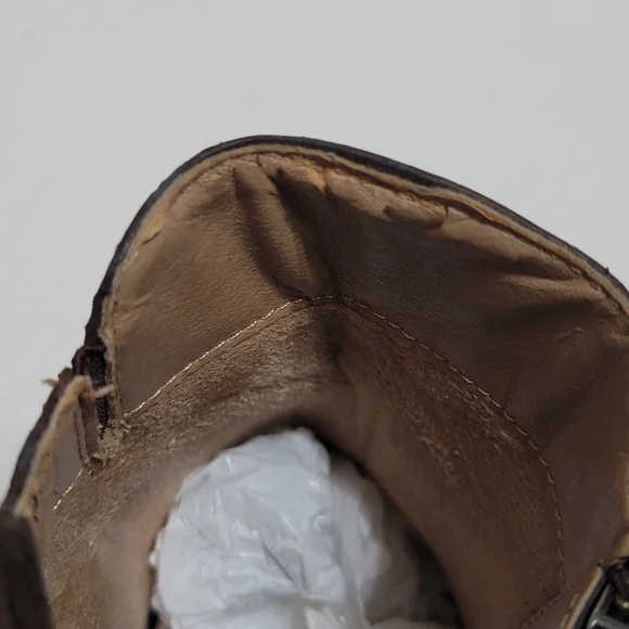 Naturalizer SOUL Haley Wedge Ankle Booties Distressed Brown  7.5M - Picture 9 of 11